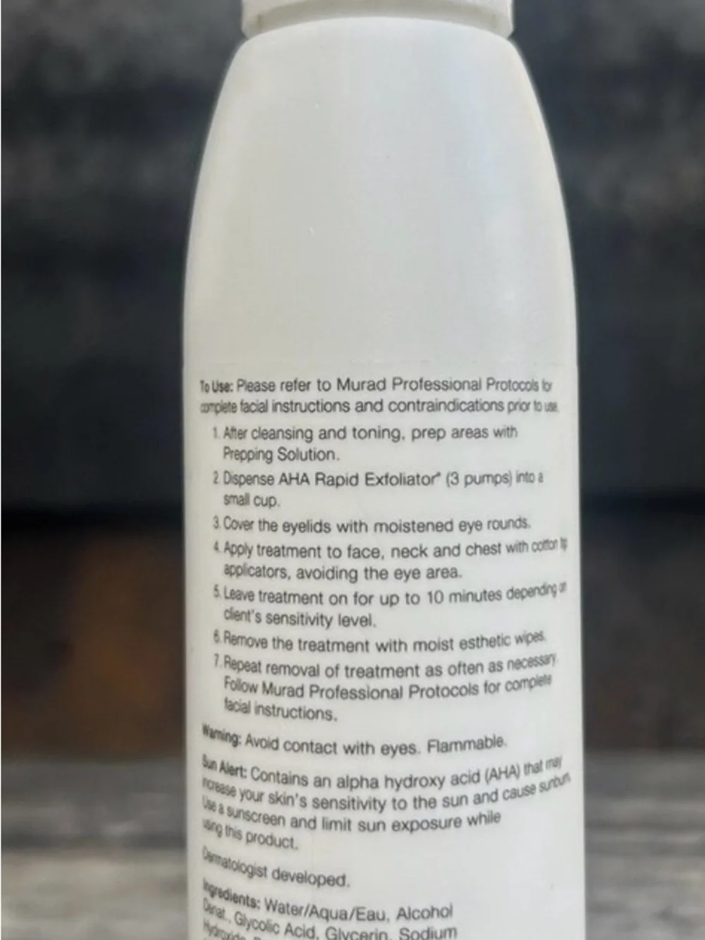 Professional Murad Technoceuticles AHA Rapid Exfoliator